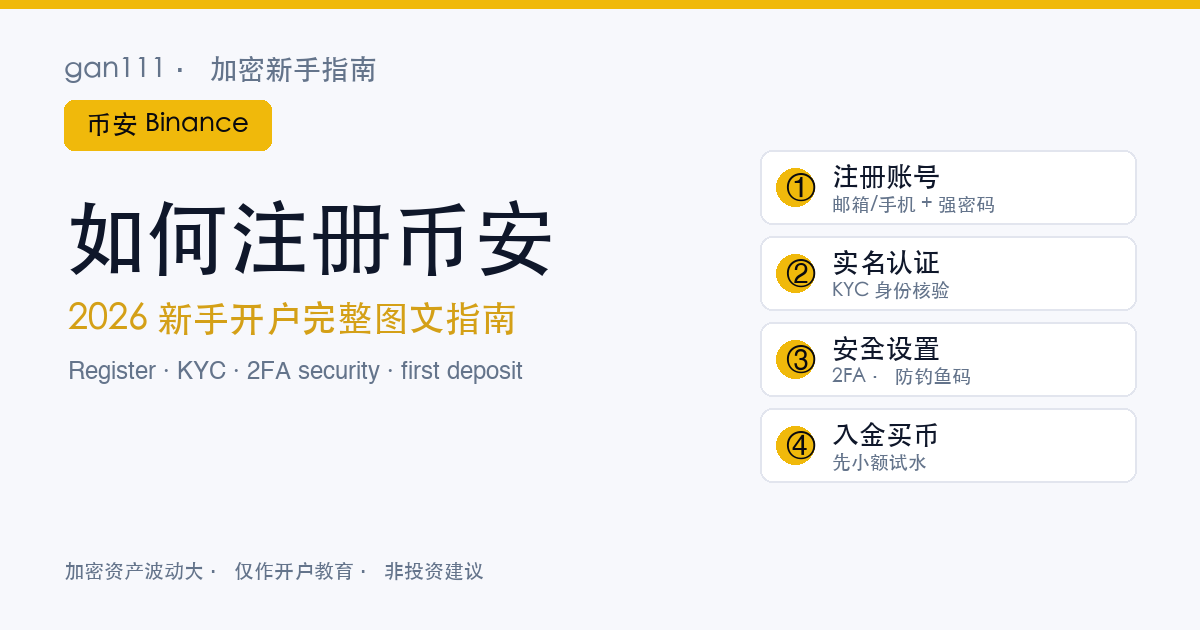 วิธีสมัคร Binance · คู่มือเปิดบัญชีมือใหม่ฉบับสมบูรณ์